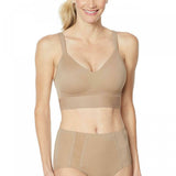 Rhonda Shear Women's Plus Size Mesh Back Detail Molded Cup Bra