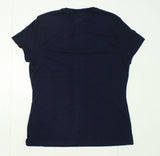 Hanes NEW Nano-T Ladies Junior Fit Short Sleeve T Shirt Navy Medium 00539