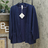 MarlaWynne Women's Plus Size Essential Knit Crepe Blazer Jacket
