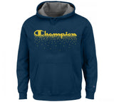 Champion Men's Big & Tall Fleece Logo Dot Pullover Graphic Hoodie