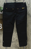 IMAN Women's City Chic 360 Slim Crop Jean With Crochet Lace Detail
