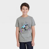 Cat & Jack Boys' Monster Truck Graphic Short Sleeve T-Shirt