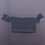 Xhilaration Smocked Underwire Off The Shoulder Bikini Top Black XS