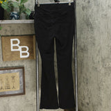 DG2 by Diane Gilman Women's Pull On Stretch Ponte Boot-Cut Pants Black XS