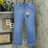 Laurie Felt Women's Petite Hot In Hollywood Silky Denim Baby Bell Pull On Jeans