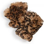 Apparis Ariel Womens Faux Fur Fingerless Gloves Leopard Print Brown One Size