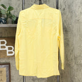 Denim & Co. Women's Roll Tab Sleeve Button Front Soft Utility Tunic Blouse