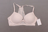 Auden Women's Ace Lightly Lined Lace Trim Demi Racerback Bra