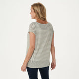 NWT Lisa Rinna Collection Women's Striped Pullover Knit Top. A366187 Medium