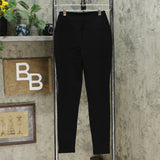 MarlaWynne Women's Ponte Stretch Knit Solutions Leggings Black XS