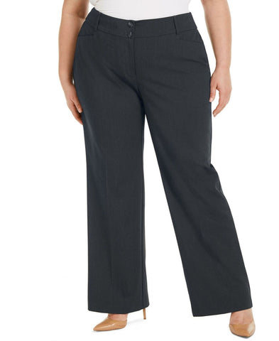 Alfani Plus Size Curvy-Fit Tummy Control Slimming Bootcut Pants
