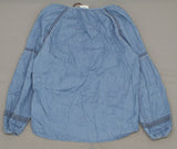 NWT Knox Rose Women's Long Sleeve Tencel Popover Top Shirt Blouse X-Small