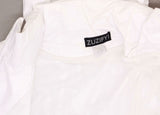ZUZIFY Men's Seam-Sealed Waterproof Hooded Raincoat Rain Jacket White XL