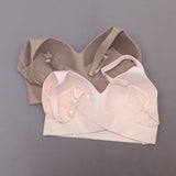 Rhonda Shear 2 Pack Molded Cup Bras With Mesh Back Detail Mocha/ Pink Large