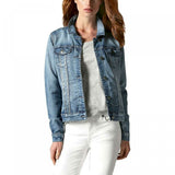Buffalo Women's Stretch Knit Denim Jean Jacket