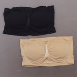 Rhonda Shear Plus Size 2 Pack Underwire Bandeau Bras with Removable Pads