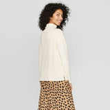 A New Day Women's Long Sleeve Turtleneck Rib Drapey Top