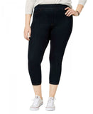 HUE Women's Plus Size Original Denim Capri Leggings. U19255QH