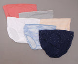 Auden 6 Pairs Women's Cotton Briefs Panties
