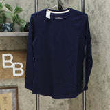 Isaac Mizrahi Live! Women's Essentials Pima Cotton Crew Neck Knit Top