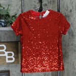 Charter Club Women's Sequined Short Sleeve Blouse