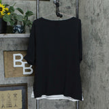 Karen Scott Plus Size Floral Print Striped Knit Top