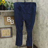 DG2 by Diane Gilman Pull On Stretch Ponte Boot Cut Pants Navy Plus 3X