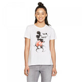 Disney Women's Mickey Mouse Short Sleeve Round Neck T-Shirt