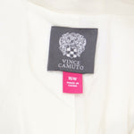 Vince Camuto Plus Size Lace-Up Back Doubleweave One Button Blazer