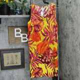 Susan Graver Women's Liquid Knit Dress With Chiffon Overlay