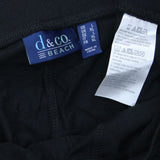 Denim & Co Women's Beach Pull-On Pants With Slit Hem Black Large