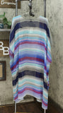 NWT Cejon Womens Melrose Striped Duster. U5109A One Size