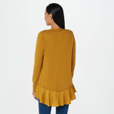 LOGO Legacy by Lori Goldstein Cotton Cashmere Cardigan