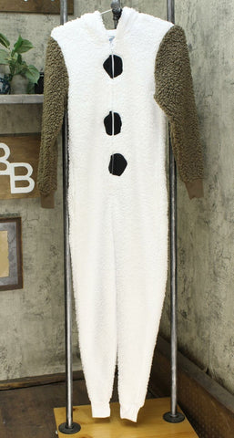 Disney Women's Olaf Pajama Union Suit White XS