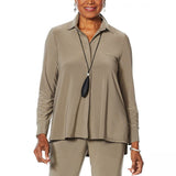 MarlaWynne Women's Jersey High Low Hem Shirt