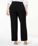 JM Collection Plus Size Curvy Fit Straight Leg Pants