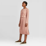 Prologue Women's Long Sleeve Crewneck Knit Midi Dress