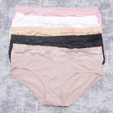 Gloria Vanderbilt Women's 5 Pack Full Coverage Hipster Panties