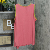 NWT LOGO By Lori Goldstein Plus Heathered Rib Knit Tank With Pocket. A350575 3X