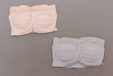 Rhonda Shear LOT OF 2 Underwire Bandeau Bra Removable Pads Gray/ Blush XS