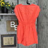 Universal Thread Women's Short Sleeve Kimono Button-Front Romper 565705