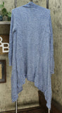 Skinnygirl Women's Dream Waterfall Cardigan Sweater with Sharkbite Hem