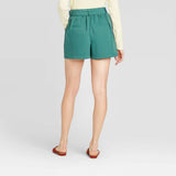 A New Day Women's Elastic Back Tie Waist Dress Shorts