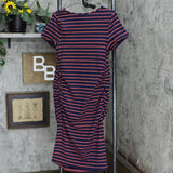 Isabel Maternity By Ingrid & Isabel T-Shirt Maternity Dress Navy / Orange L