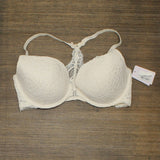 Auden Women's Racerback Push Up Bra 552236 White 38C