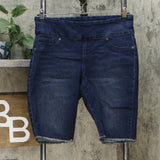 DG2 by Diane Gilman Pull-On Bermuda Shorts Indigo Petite Large