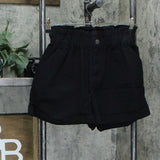 Danielle Bernstein Women's Paperbag Waist Cuffed Shorts