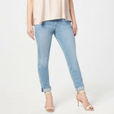 Laurie Felt Plus Size Classic Denim Boyfriend Jeans Light Wash 18W