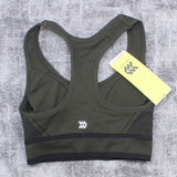 All In Motion Women's Medium Support 2-Tone Seamless Racerback Bra