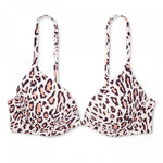 Shade & Shore Women's Leopard Lightly Lined Bikini Top